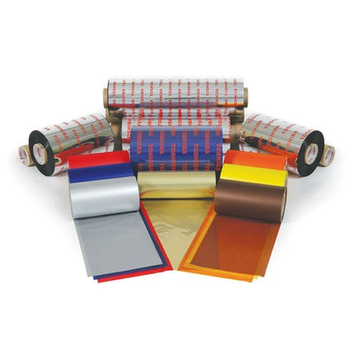 Thermotransferband auf Wachsbasis - AG6E - TOSHIBA TEC Europe Retail Information Systems - auf Harzbasis / für Strichcodedrucker / mehrfarbig