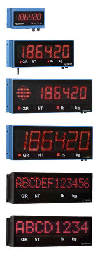 LED-Display-Wägeindikator - XR series - Avery Weigh-Tronix - einbaufähig / Fern