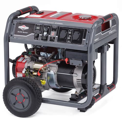 Benzinbetriebenes Stromaggregat - Elite 7500EA - BRIGGS and STRATTON - einphasig / auf Rollen / Kammereinspritzung