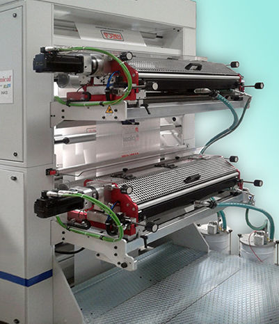 Inline-Flexodruckmaschine - PVM S Series - Meca-Tecno di Cagossi Gianni & C. s.n.c. - stack / 2-Farben / für Sack