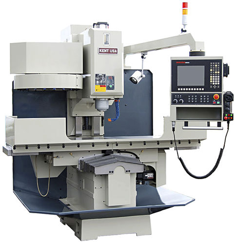 CNC-Fräsmaschine / 3-Achs - TW-50MCO - Kent Industrial - vertikal / mit festem Tisch / mit Rotationstisch