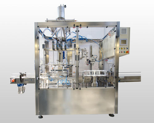 Lineare Abfüll- und Schraubverschlussanlage - Villani Giovanni srl - für Flüssigkeiten / automatisch