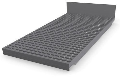 Gitterrost mit Zahnung - Shelf grating with integrated push-through protection - Meiser - für Regal