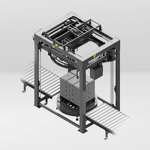 Stretchwickler mit Dreharm - GREIF-VELOX Maschinenfabrik GmbH - vollautomatisch / halbautomatisch / für Säcke