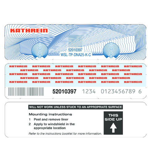 Kennzeichnungsetikett - WSL-TP series - KATHREIN Solutions GmbH - RFID / Sicherheit / selbstklebend