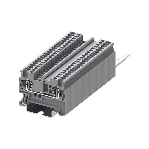 Zugfederanschluss-Klemmenblock - TC1.5-2-GY - Ningbo SUPU Electronics Co., Ltd. - auf DIN-Schiene / IEC / grau