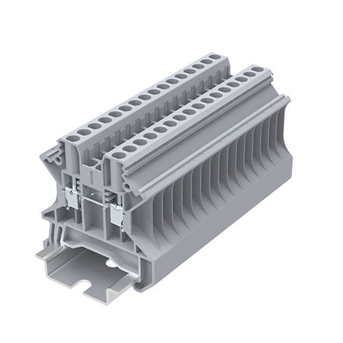 Schraubanschlussklemmenblock - TU2.5-2-GY - Ningbo SUPU Electronics Co., Ltd. - auf DIN-Schiene / Kupfer / IEC