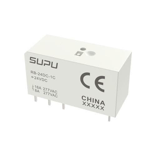Elektromechanisches Relais / 24 VDC - RB-24DC-1C - Ningbo SUPU Electronics Co., Ltd. - kompakt / PCB