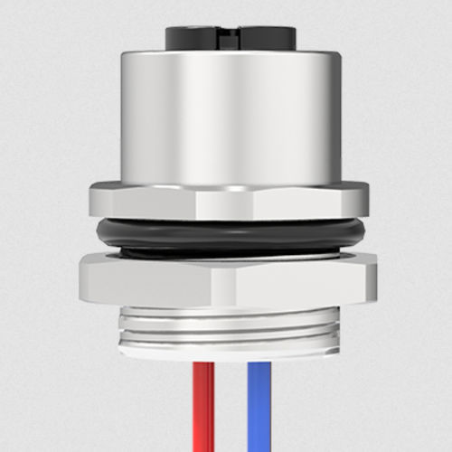 Steckverbinder für Schalttafelmontage - M12A03C-FFHR-UC0.5 - Ningbo SUPU Electronics Co., Ltd. - Daten / zirkulär / M12 A-kodiert