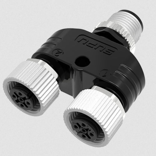 Signalverteiler - M12A5M-YU-12A5F-12A5F - Ningbo SUPU Electronics Co., Ltd. - IP67