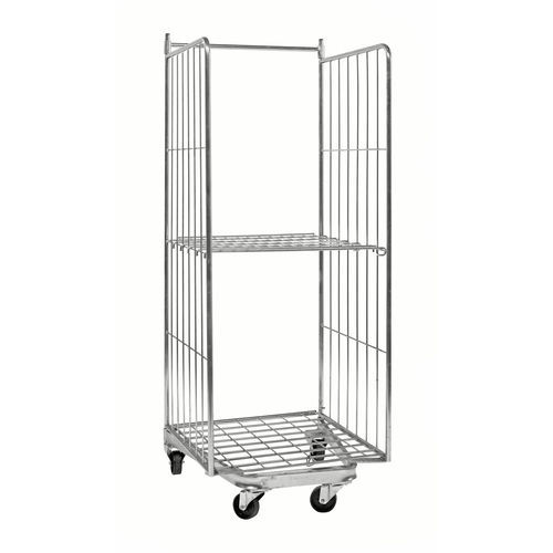 Mehrzweck-Rollcontainer - ROLL200 - Italiana Contenitori Srl - Fachböden / Metall / 2-Flügel
