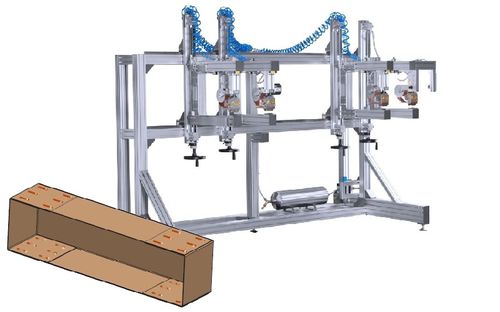 Pneumatische Heftvorrichtung - SGR 4 / GAR  - MEZGER Heftsysteme - für Karton / Umschlag / 4-Kopf