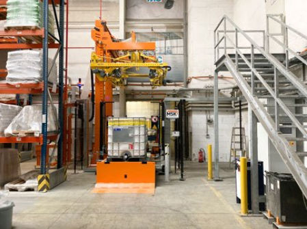 Haubenmaschine mit Stretchfolie - Wraptech - MSK - automatisch / für Paletten / für Pflanzenschutzmittel
