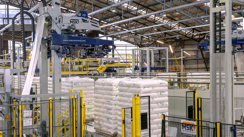 Haubenmaschine mit Stretchfolie - MSK - automatisch / für Paletten / für die Lebensmittel- und Getränkeindustrie