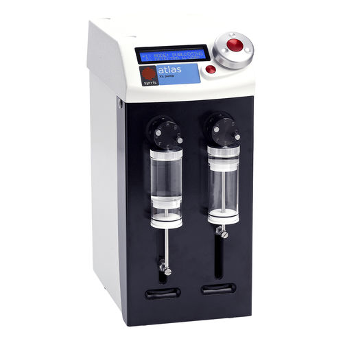Zwei-Spritzen-Pumpe - Atlas XL  - Syrris - für Chemikalien / schrittmotorgesteuert / mobil