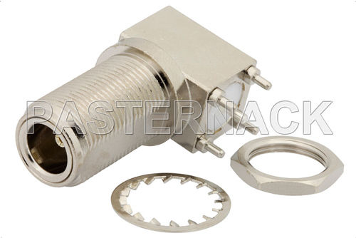 Funkfrequenz Steckverbinder - N series  - Pasternack Enterprises, Inc. - koaxial / gerade Ausführung / rechtwinkelig