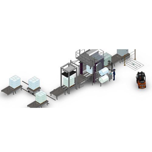 Automatische Haubenmaschine - HSA-Vario D - Möllers - mit Stretchfolie / mit Schrumpffolie / für Säcke