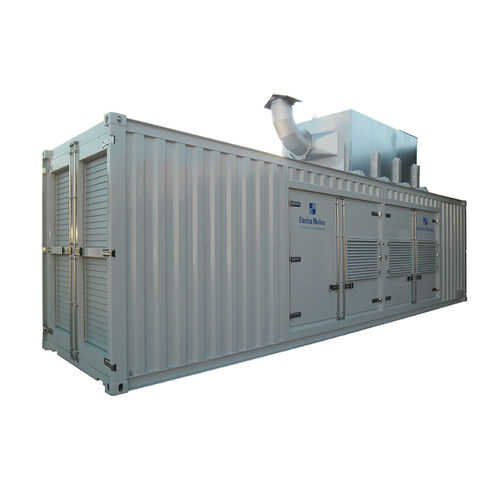 Diesel-Stromaggregat - EMU-1650 - ELECTRA MOLINS - dreiphasig / stationär / Container