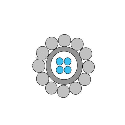 Temperaturmessungs-Glasfaserkabel - BRUsens  - Brugg Kabel AG - Daten / Panzer / chemikalienbeständig