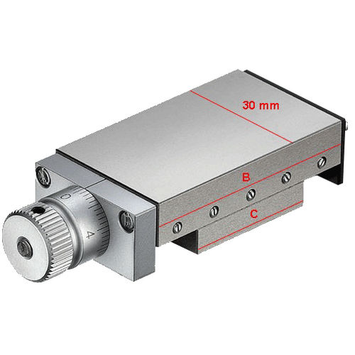 Linearer Positioniertisch - 30 series - GIROUD Mécanique de Précision - manuell / 1-Achs / Präzision
