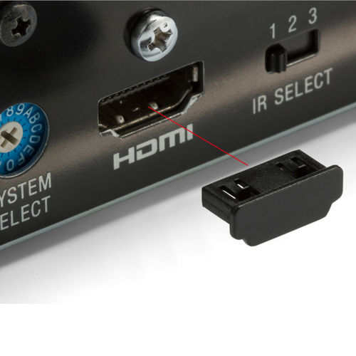 Stopfen für HDMI-Verbinder - HDMIC series - TAKACHI Electronics Enclosure Co., Ltd. - rechteckig / außen / Kunststoff