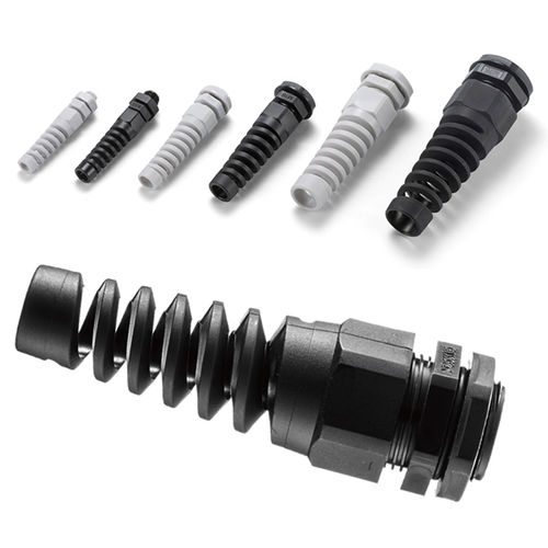 Zugentlastungs-Kabelverschraubung - RSP series - TAKACHI Electronics Enclosure Co., Ltd. - Polyamid / IP67 / mit Biegeschutzspirale