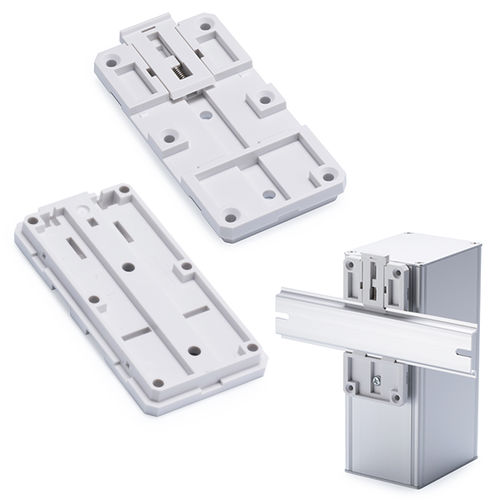 Halterung für Gehäuse - DRP series - TAKACHI Electronics Enclosure Co., Ltd. - Kunststoff / auf DIN-Schiene / stationär