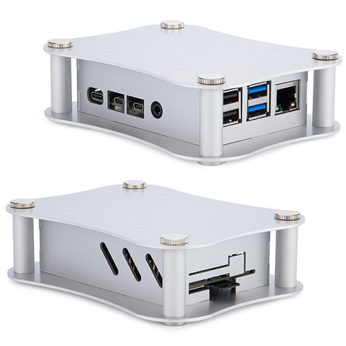 Desktop-Gehäuse - ROCK-5A - TAKACHI Electronics Enclosure Co., Ltd. - rechteckig / Aluminium / kompakt