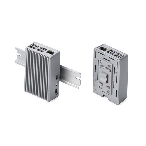 Gehäuse für Hutschienen - RPHD-5-H-S - TAKACHI Electronics Enclosure Co., Ltd. - rechteckig / Aluminium / voll ausgestattet