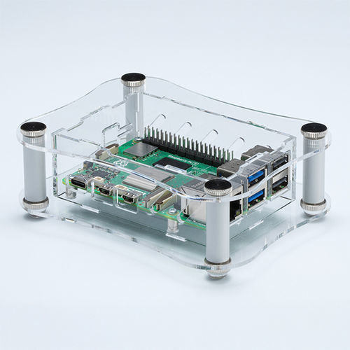 Desktop-Gehäuse - RPA series - TAKACHI Electronics Enclosure Co., Ltd. - sechseckig / Acryl / Raspberry Pi