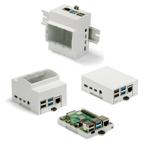 Gehäuse / Raspberry Pi - RPD-4 series - TAKACHI Electronics Enclosure Co., Ltd. - für Hutschienen / rechteckig