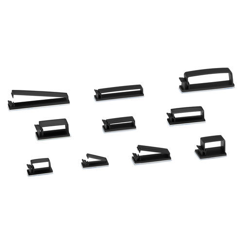 Polyamid-Kabelschelle - FCU series - TAKACHI Electronics Enclosure Co., Ltd. - selbstklebend / flach