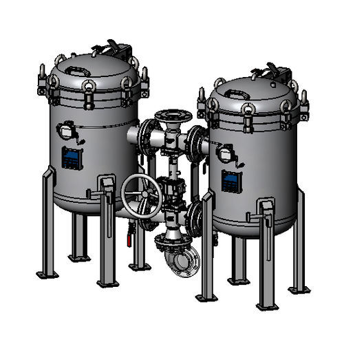 Duplex-Filtergehäuse - Siga Filtration - Mehrbeutel / für Flüssigkeiten / Edelstahl