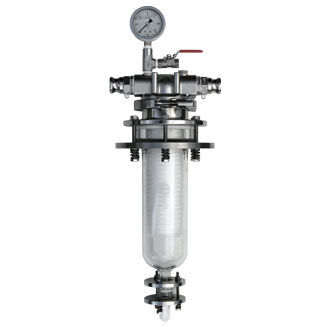 Inline-Filtergehäuse - Siga Filtration - Einfachpatrone / für Chemikalien / Edelstahl