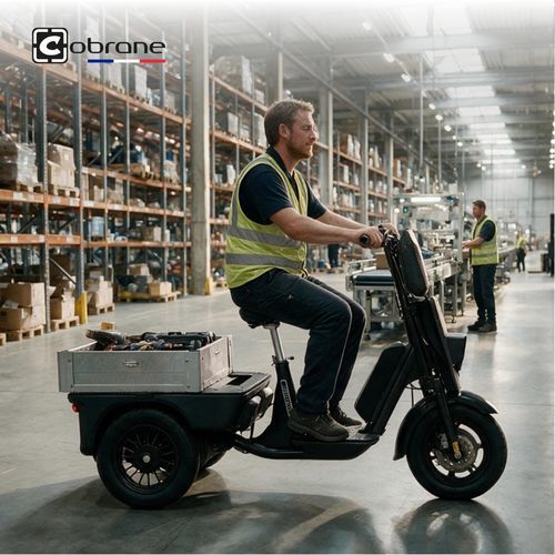 Transporter mit 3 Rädern - A1 - COBRANE DESIGN - elektrisch / für Materialumschlag