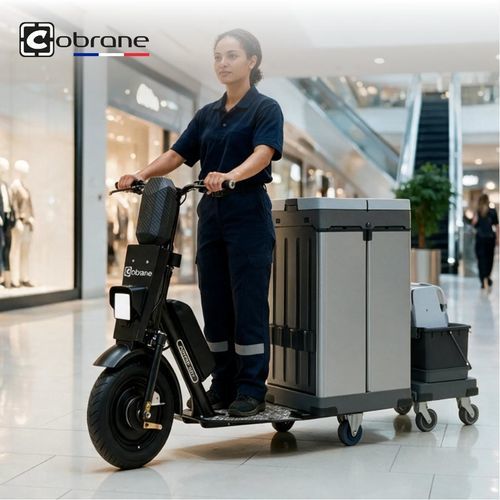 Elektro-Transportroller / Umschlag - P1 - COBRANE DESIGN - Plattform / für saubere Industrie