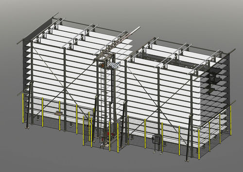 Horizontales automatisches Lagersystem - FSBT  - ROFA Group - vertikal