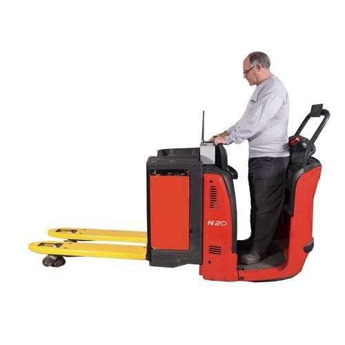 Hubwagen mit Wiegesystem - EPT - logiweigh - elektrisch / mit Fahrerstandplatz / für Lagerhallen