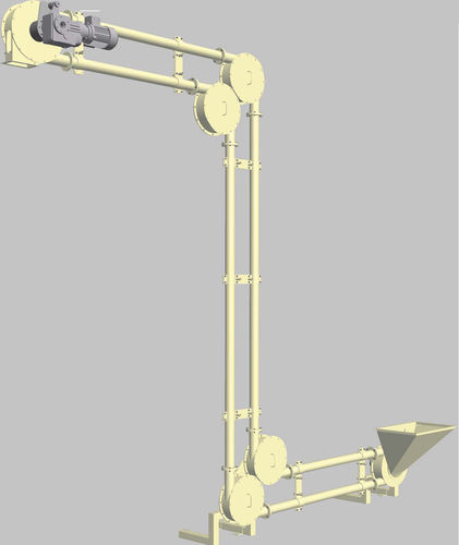 Pneumatischer Förderer - Spiroflow - horizontal / rohrförmig / Transport