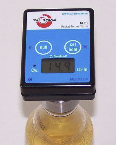 Tragbarer Drehmomentmesser - ST-P1 - Sure Torque Europe ltd - für Flaschenverschlüsse / digital / elektronisch