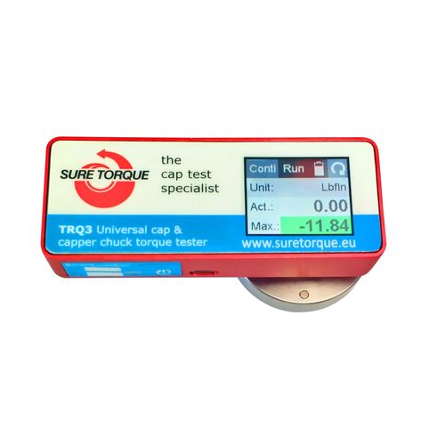 Tragbarer Drehmomentmesser - TRQ3 - Sure Torque Europe ltd - für Flaschenkapseln / zur Kalibrierung / Drehmoment beim Lösen