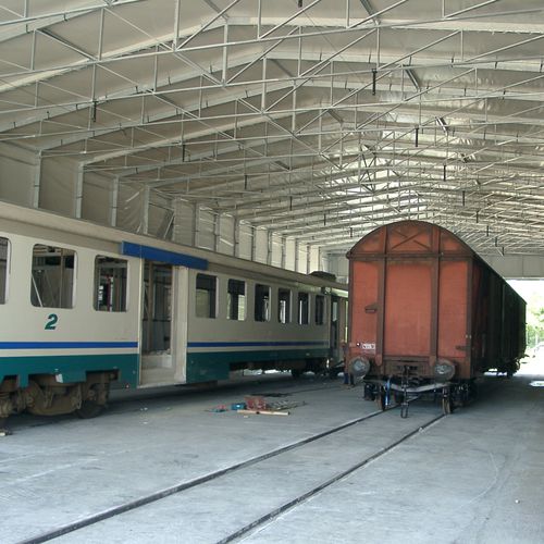 Modulare Halle - TTS - Tecnoindustriale s.r.l. - permanent / mit großen Abmessungen