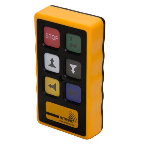 Funkfernsteuerung - POCKET MFSHL V2 - Hetronic, Inc. - mit Knöpfen / für Förderanlagen / für Laufkran