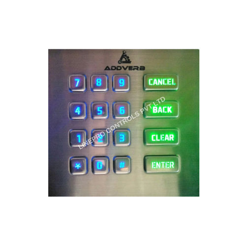 Nummernblock / 16 Tasten - LP3672 - LINEPRO CONTROLS PVT.LTD - einbaufähig / Metall / rostfrei