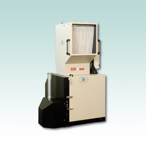 Mühle für Kunststoff - X - DK technologies - Messer / mit Zyklonabscheider / mit großem Fassungsvermögen
