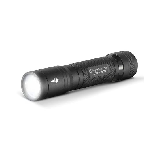 LED-Taschenlampe - Zoom 1000R - Nightsearcher - taktisch / kompakt / wiederaufladbar