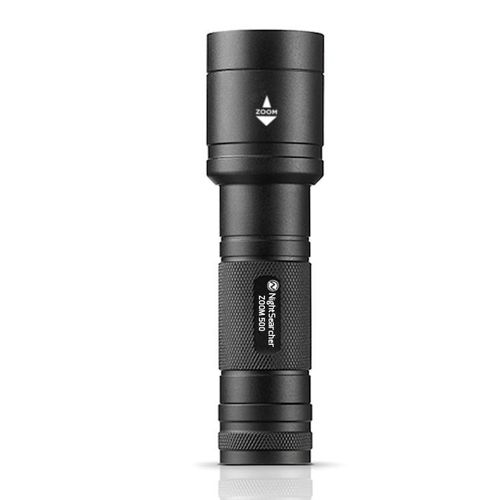 LED-Taschenlampe - Zoom 500 - Nightsearcher - taktisch / kompakt / mit Batterie