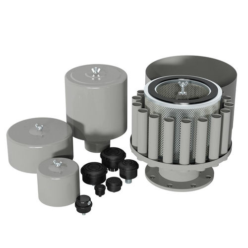 Schalldämpfer für Belüftung - FS series - SOLBERG Filtration - für Verdichter / für Filter / rohrförmig
