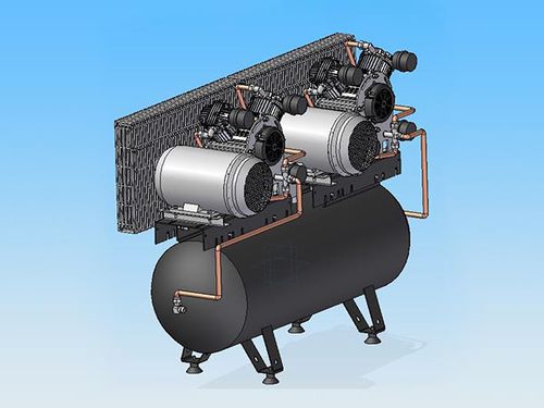 Kolbenkompressor - TANK 100 C8 - ALCONAIR - Luft / elektrisch / auf Rollen