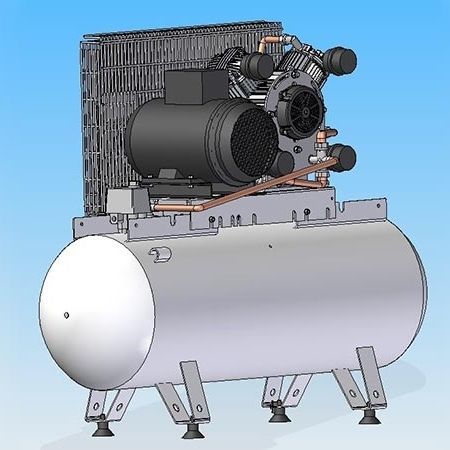 Kolbenkompressor - 100 C4 - ALCONAIR - Luft / mit Elektromotor / stationär